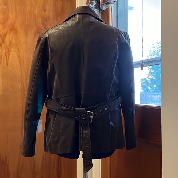 Leather jacket by Pacific Trail,size XL. Quilt lined, warm. Blazer style. - Picture 3 of 11